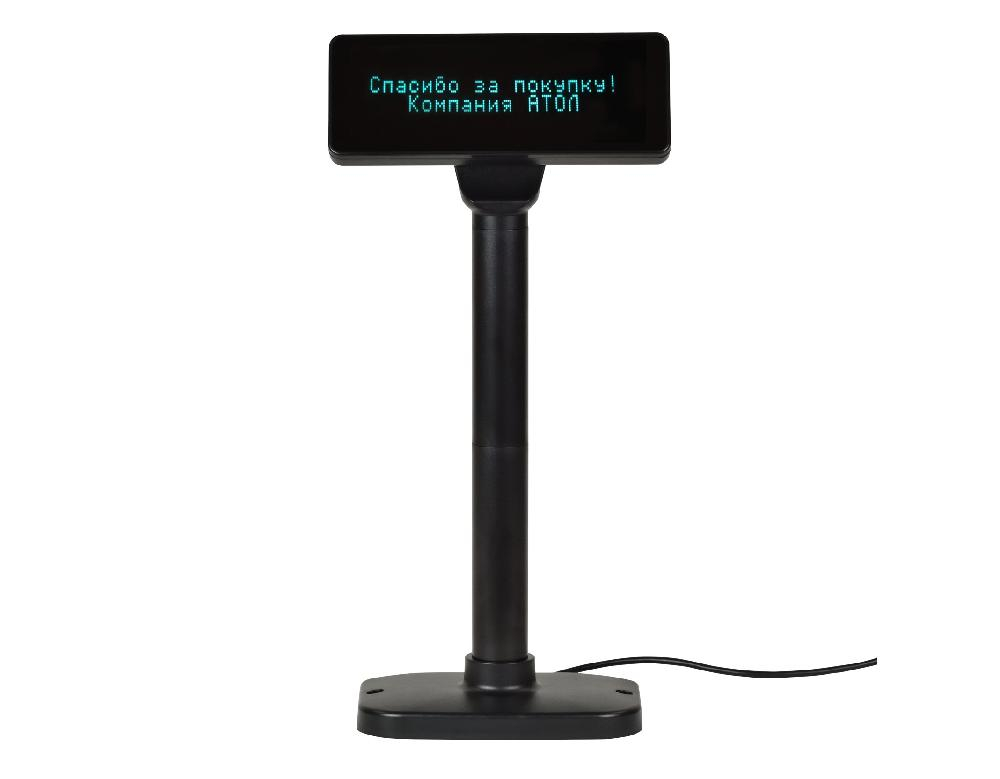 Дисплей покупателя АТОЛ PD-2800 черный, USB, зеленый светофильтр.